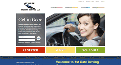 Desktop Screenshot of firstratedrivingschool.com